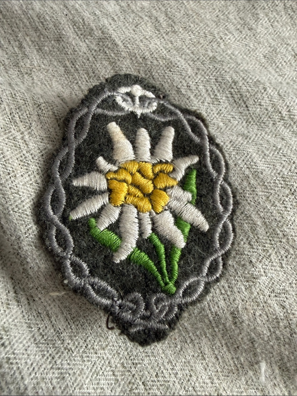 WWII Edelweiss Sleeve Patch